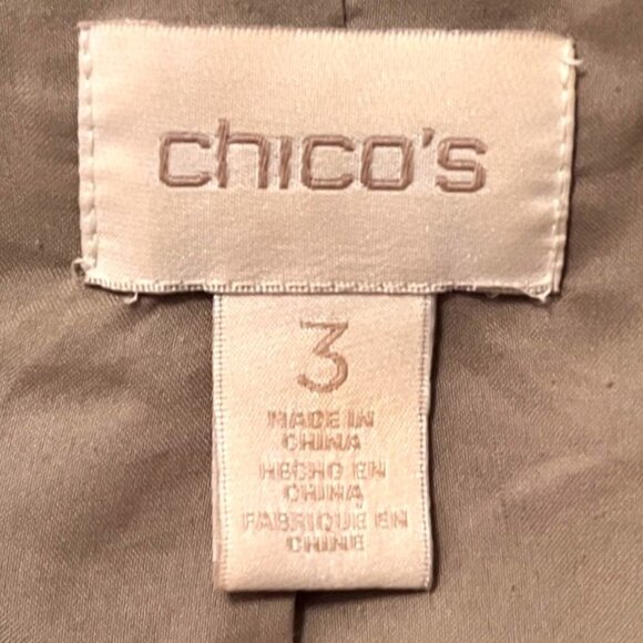 Chicos Women's Faux Fur Swing Coat Jacket Leopard Animal Print Size 3 (US 16) - Picture 8 of 11